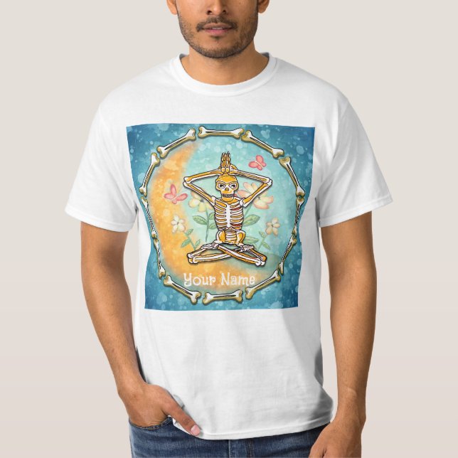 Skeleton Yoga   t-shirt (Front)
