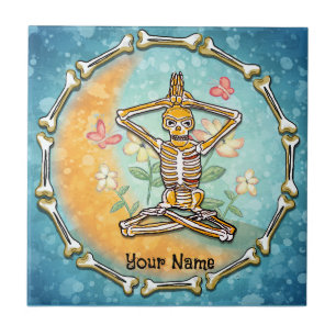 Skeleton Yoga Tile