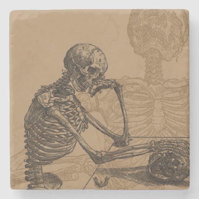 Skeletons and Death Stone Coaster (Front)