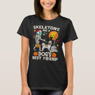 Skeletons Are A Dogs Best Friend Shih Tzu Hallowee T-Shirt