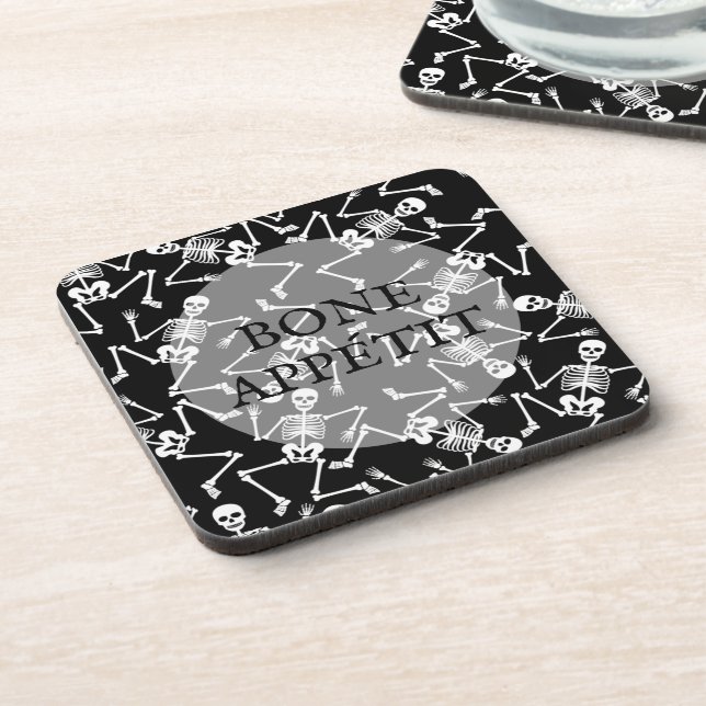 Skeletons BONE APPÉTIT Coaster (Left Side)