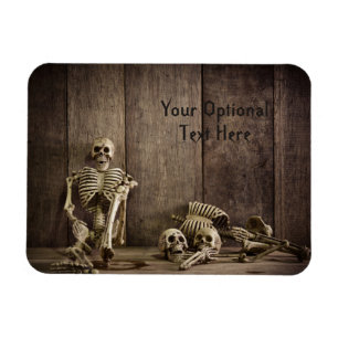 Skeletons custom text magnet