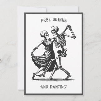 Skeletons Dancing Faire-part de mariage