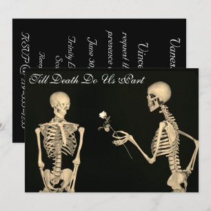 Skeletons dans Love Faire-part de mariage