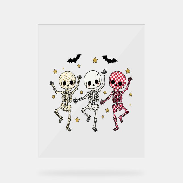Skeletons de danse d'Halloween (Recto)