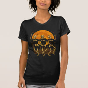 Skeletons éffrayants Halloween T-shirt - Danser