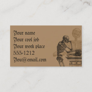 Skeletons et Cartes de visite de la mort