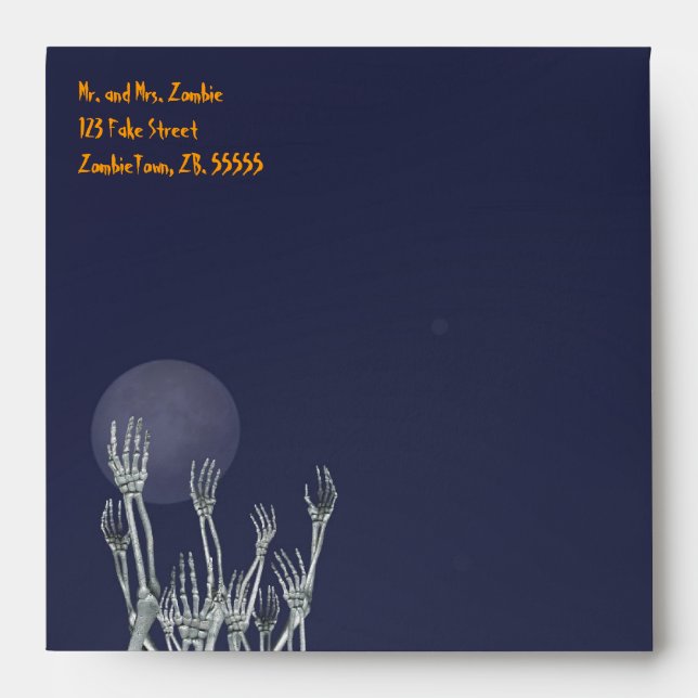 Skeletons - Halloween Envelope (Front)