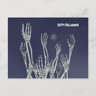 Skeletons - Halloween Postcard