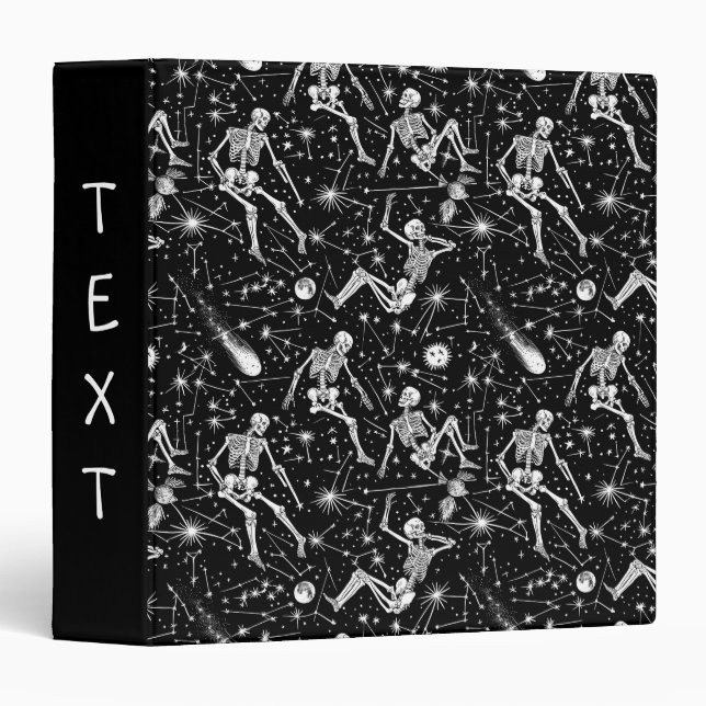 Skeletons in space background  binder (Front/Spine)