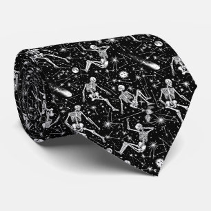 Skeletons in space background  tie