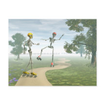 Skeletons on Roller Skates