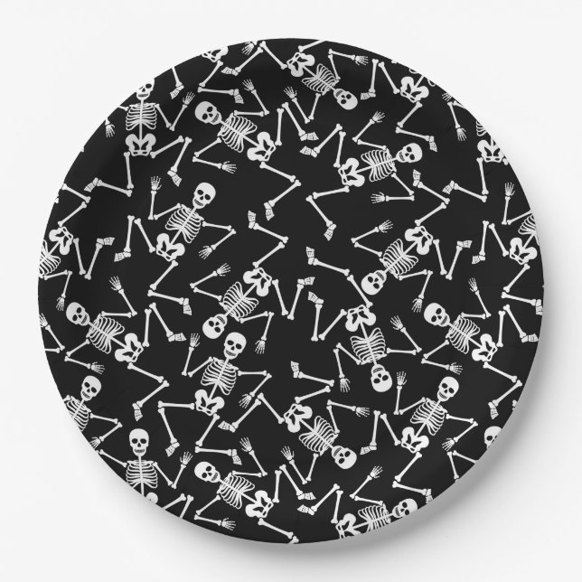 Skeletons Paper Plate (Front)