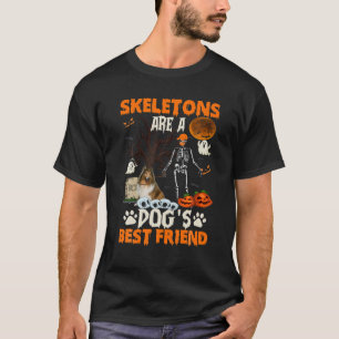 Skeletons Shetland Sheepdog Is Friends Funny Hallo T-Shirt