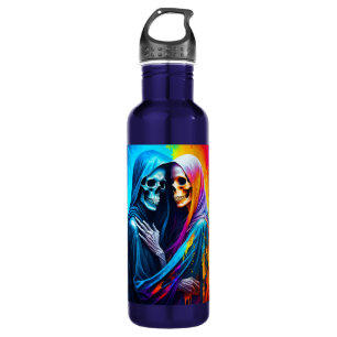 Skeletons Wrapped in a Rainbow 710 Ml Water Bottle