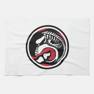 skelewhale kitchen towel