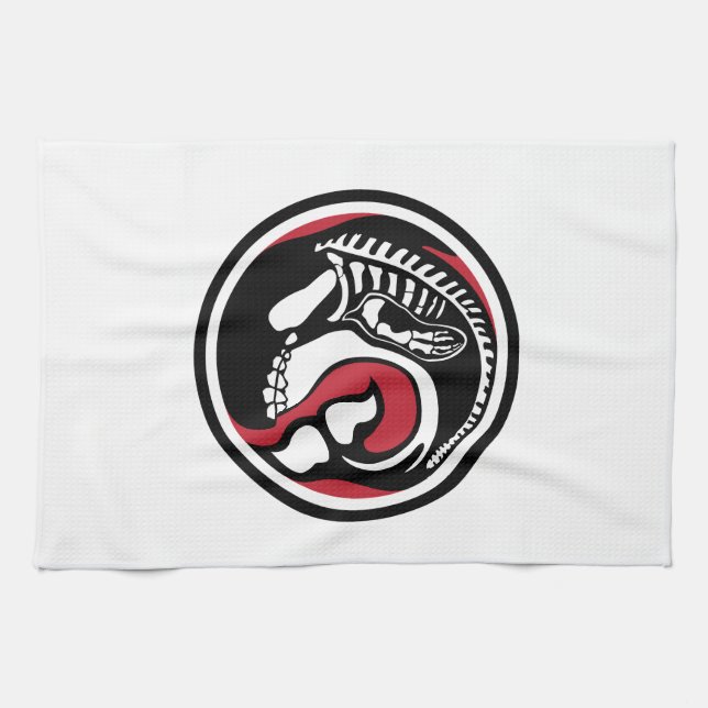 skelewhale kitchen towel (Horizontal)