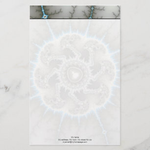 Skelewheel - Fractal Art Stationery