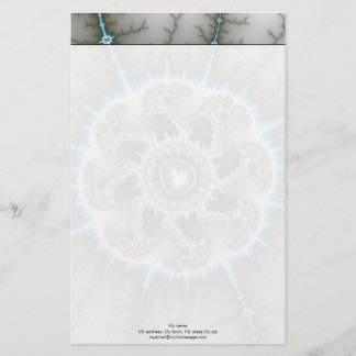 Skelewheel - Fractal Art Stationery