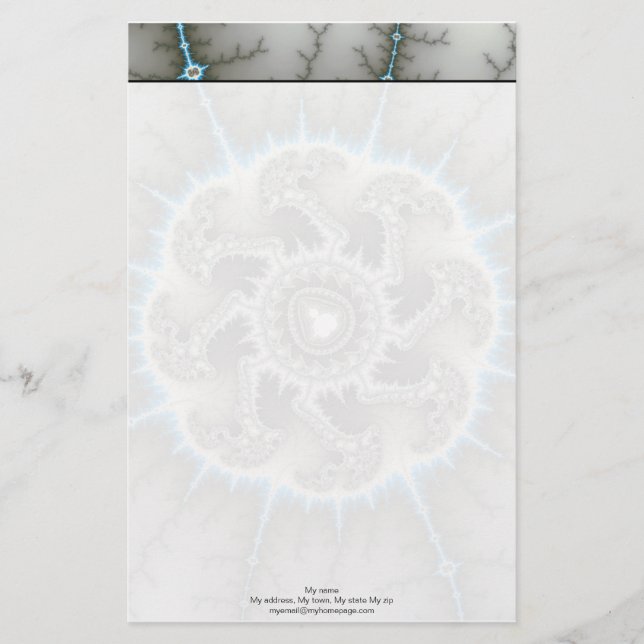 Skelewheel - Fractal Art Stationery (Front)