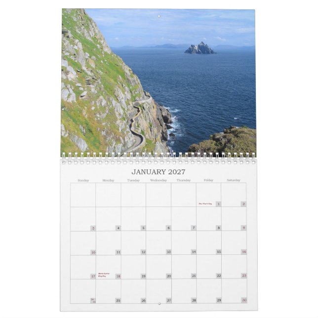 Skellig Michael Calendar (Jan 2027)
