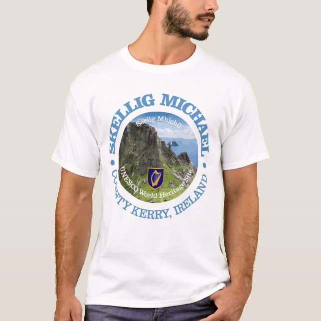 Skellig Michael (rd) T-Shirt (Front)