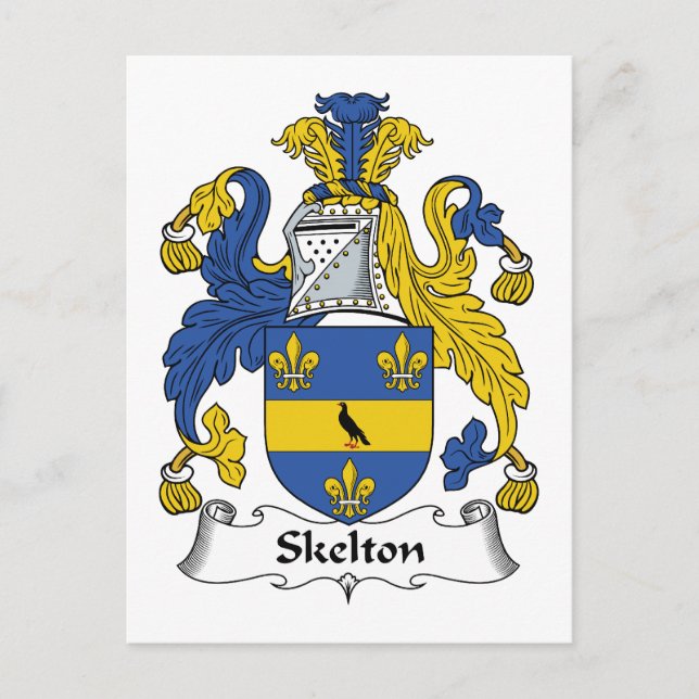 Skelton Family Crest Postcard (Front)