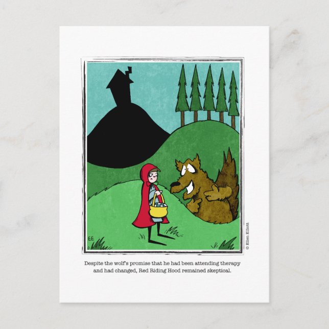 SKEPTICAL cartoon by Ellen Elliott Postcard (Front)