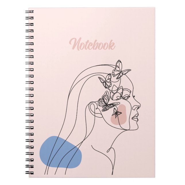 Sketch Beautiful Poster Spiral Photo Notebook (Front)
