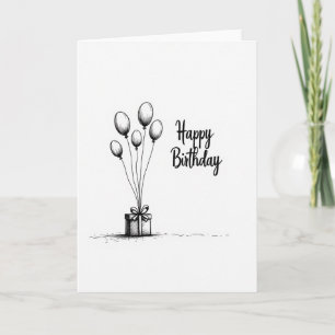 Sketch Birthday Gift Card