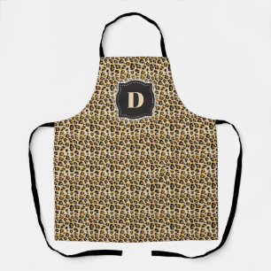 Sketch Classic Leopard Pattern w/ Custom Monogram Apron