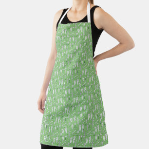 Sketch Crocodile Pattern Apron
