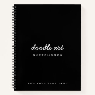 Sketch doodle art name sketchbook notebook