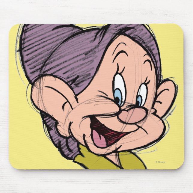 Sketch Dopey Mouse Pad (Front)