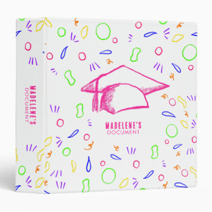 Sketch Drawing of Toga Hat   Vibrant Colours Binder