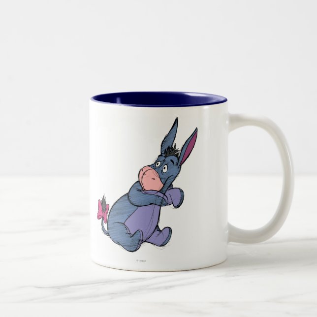 Sketch Eeyore 2 Two-Tone Coffee Mug (Right)