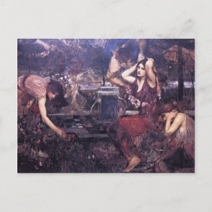 Sketch for Flora & the Zephyrs by John Waterhouse Postcard