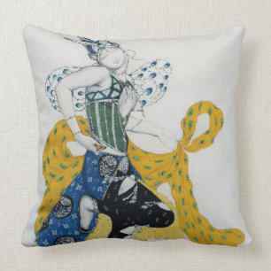 Sketch for the ballet 'La Peri', by Paul Dukas Throw Pillow