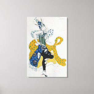 Sketch for the ballet 'La Peri' Canvas Print