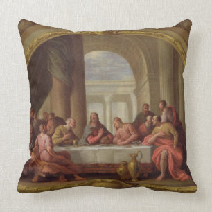 Sketch for 'The Last Supper', St. Mary's, Weymouth Throw Pillow