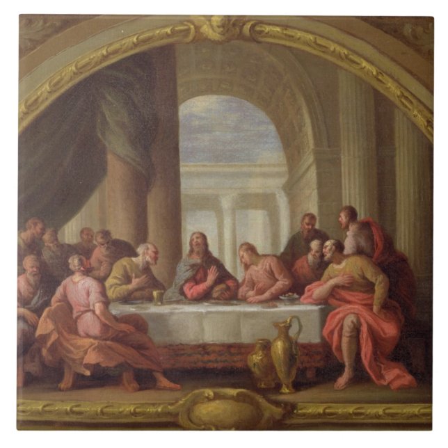 Sketch for 'The Last Supper', St. Mary's, Weymouth Tile (Front)