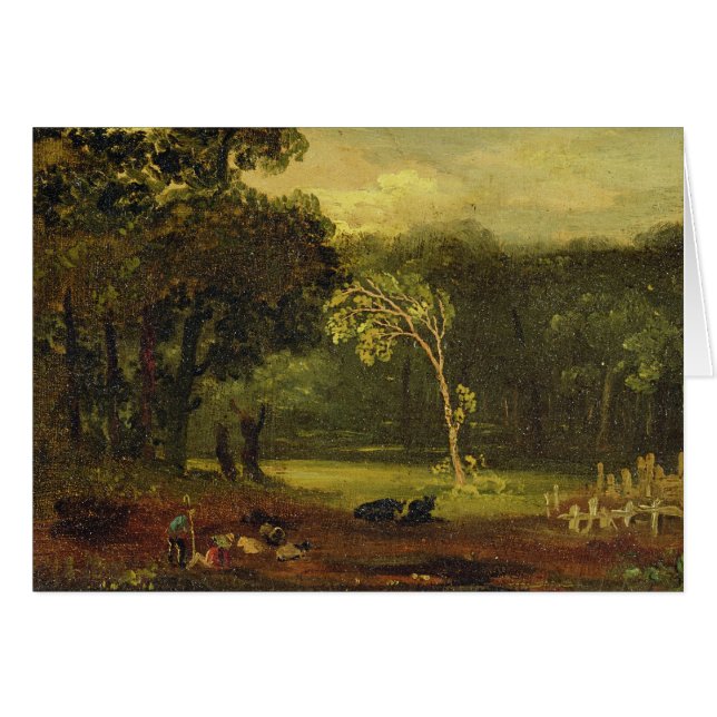 Sketch from Nature in Sion Park, 1819 (oil on card (Front Horizontal)