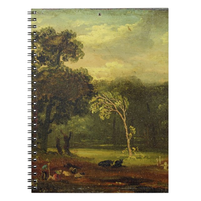 Sketch from Nature in Sion Park, 1819 (oil on card Notebook (Front)