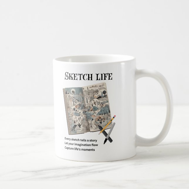 Sketch Life Coffee Mug (Right)