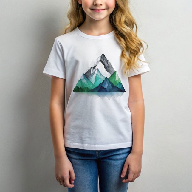 Sketch lines a geometric triangular mountain land T-Shirt (Creator Uploaded)