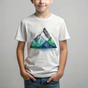 Sketch lines a geometric triangular mountain land T-Shirt