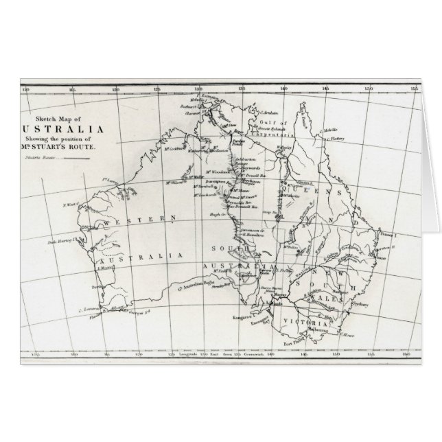 Sketch map of Australia (Front Horizontal)