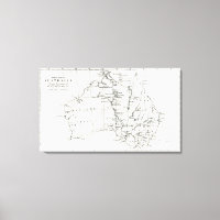 Sketch map of Australia