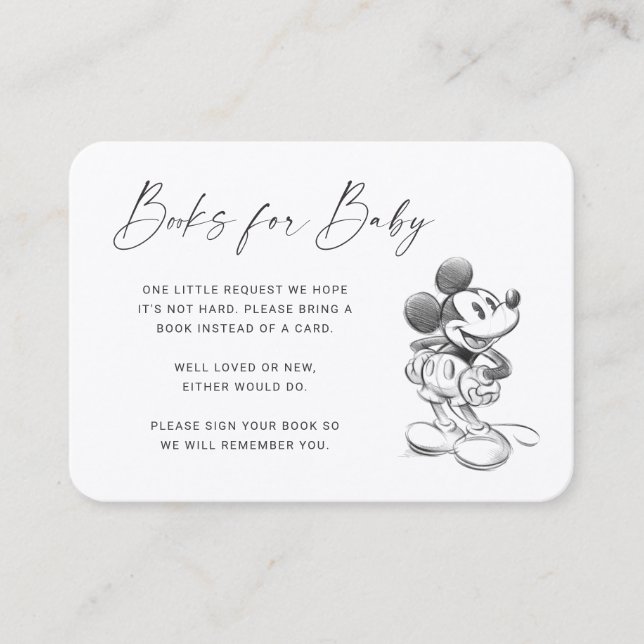 Sketch Mickey Mouse | Books for Baby Insert Card (Front)
