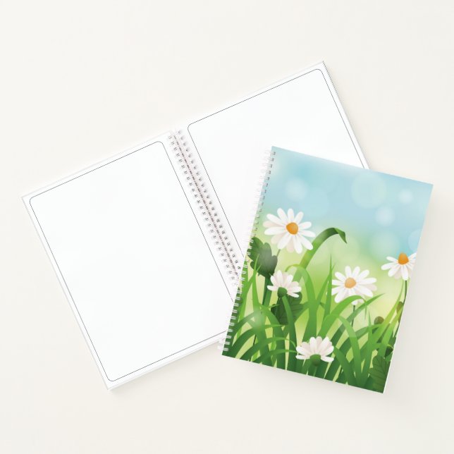 Sketch Notebook-Daisies  Notebook (Inside)
